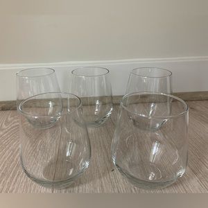 IKEA Wine stemless glasses.